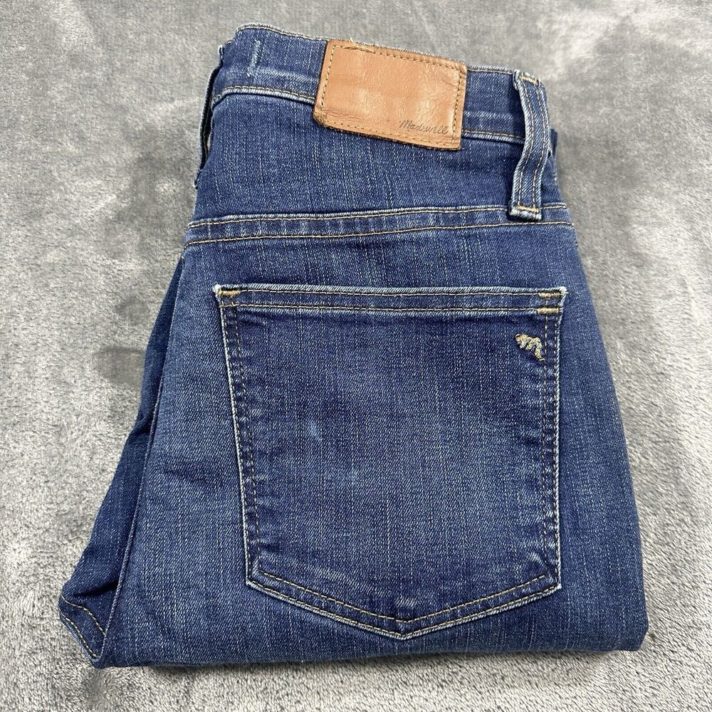 Madewell High Rise Skinny Jeans Womens 25x29 Blue Stretch Denim Magic Pockets